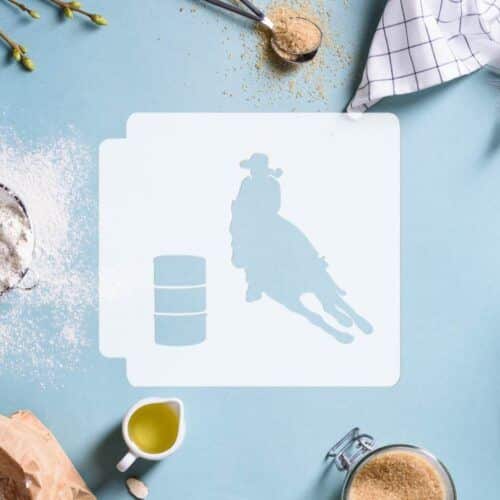 Barrel Horse Racing 783-D917 Stencil