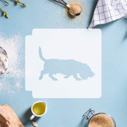 Basset Hound Dog Body 783-D464 Stencil Silhouette