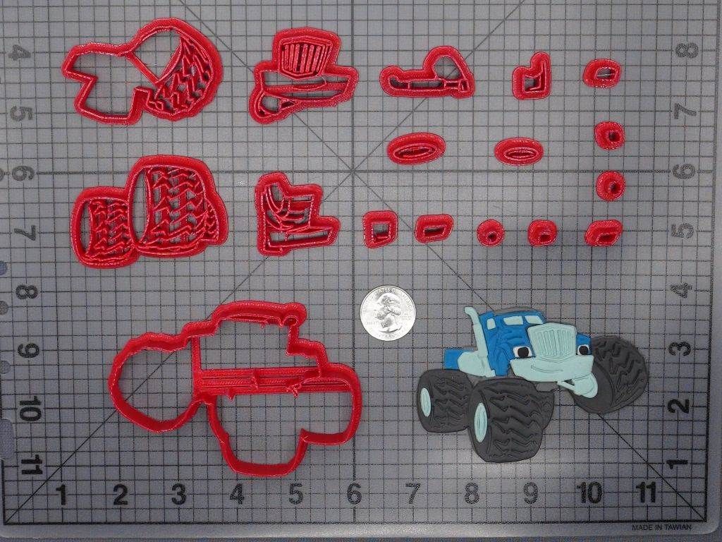 Blaze and the Monster Machines - Crusher 266-F289 Cookie Cutter Set
