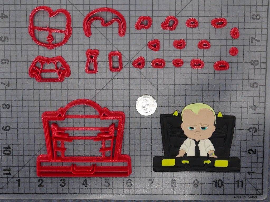 Boss Baby in Briefcase 266-F451 Cookie Cutter Set