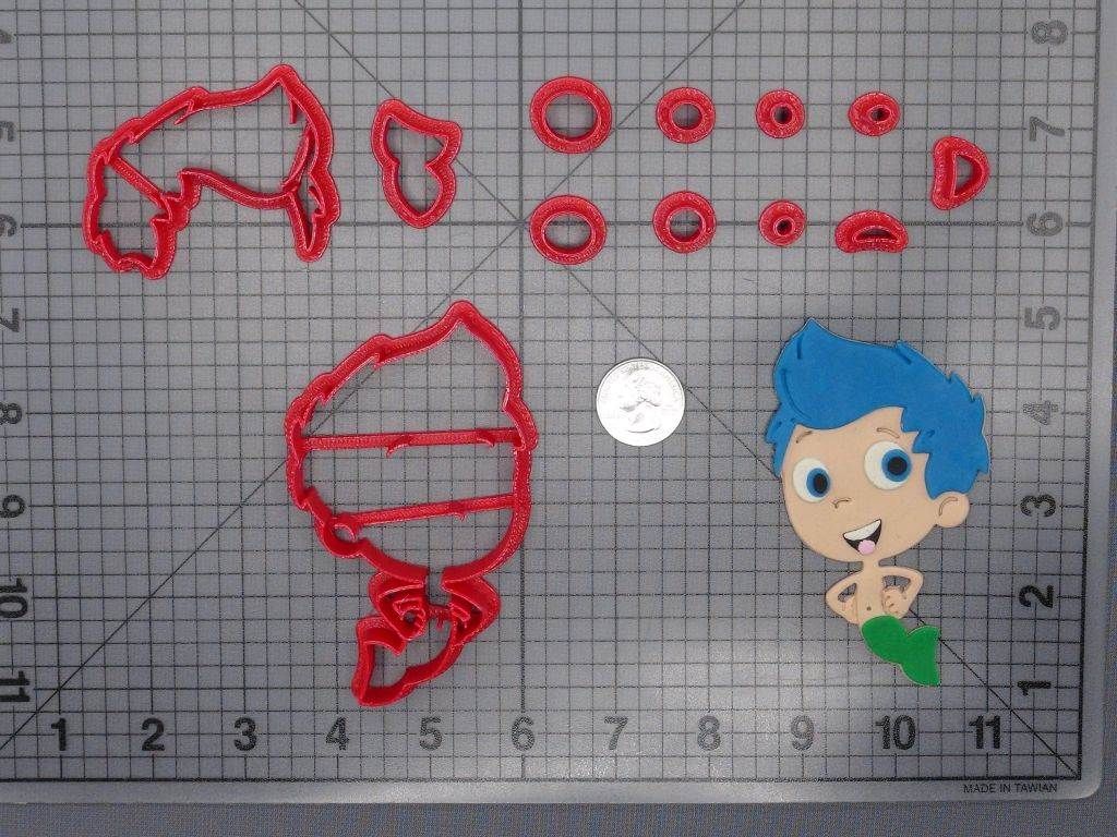 Bubble Guppies - Gil Body 266-F322 Cookie Cutter Set