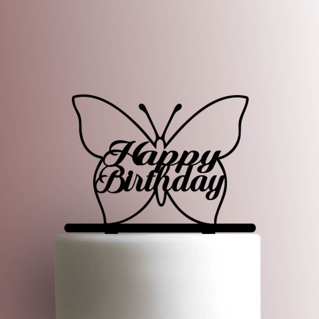 Butterfly Happy Birthday 225-A435 Cake Topper