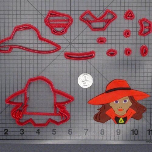Carmen Sandiego Head 266-F395 Cookie Cutter Set