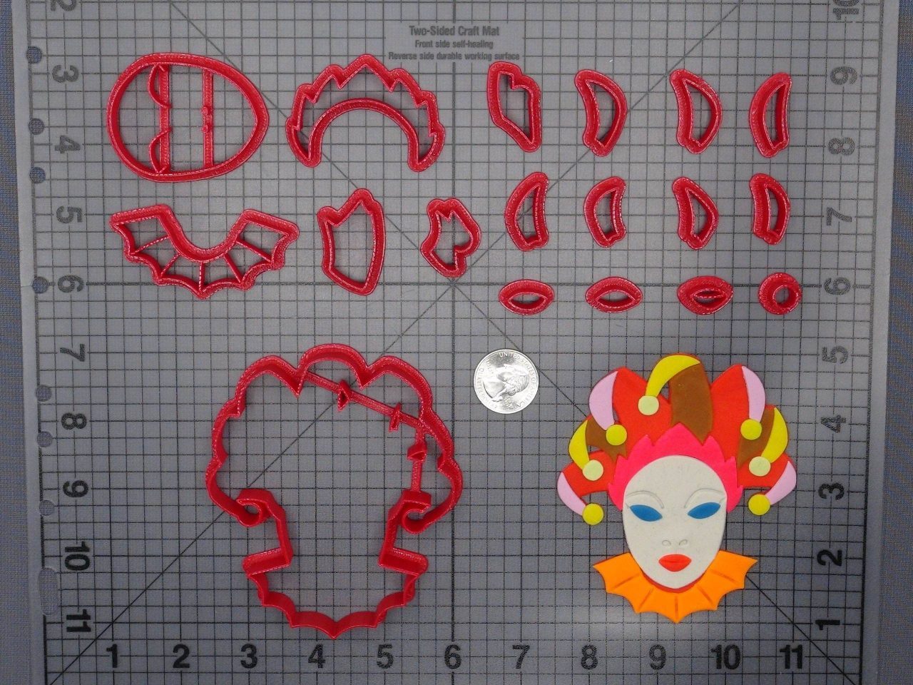 Carnival Jester Mask 266-F262 Cookie Cutter Set