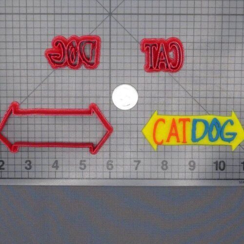 Cat Dog Logo 266-F188 Cookie Cutter Set
