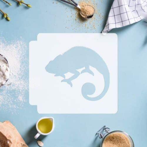 Chameleon Body Silhouette 783-D639 Stencil Silhouette