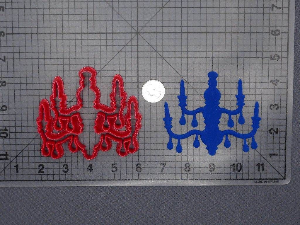 Chandelier 266-F424 Cookie Cutter Silhouette