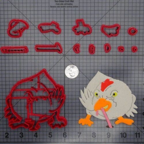 Chicken Eating Worm 266-F332 Cookie Cutter Set