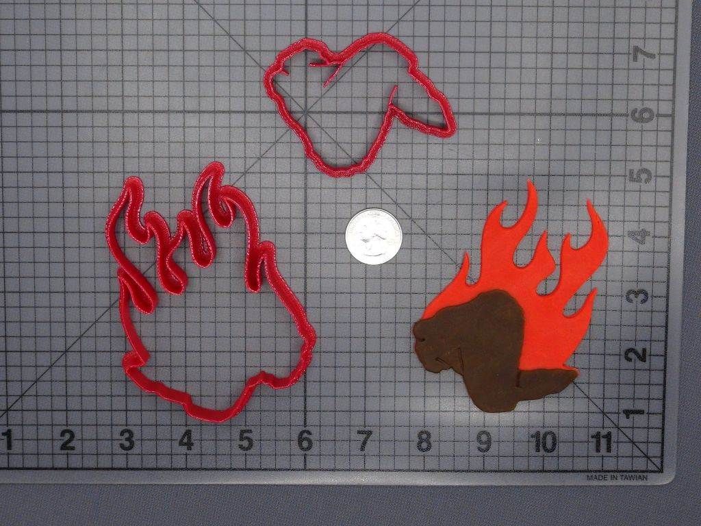 Chicken Wing on Fire 266-F410 Cookie Cutter Set