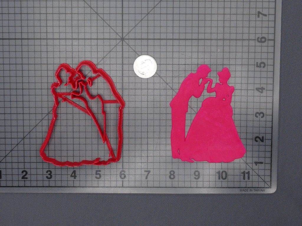 Cinderella and Prince Charming 266-F350 Cookie Cutter