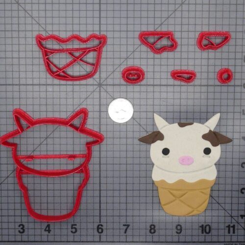 Cow Ice Cream 266-F263 Cookie Cutter Set