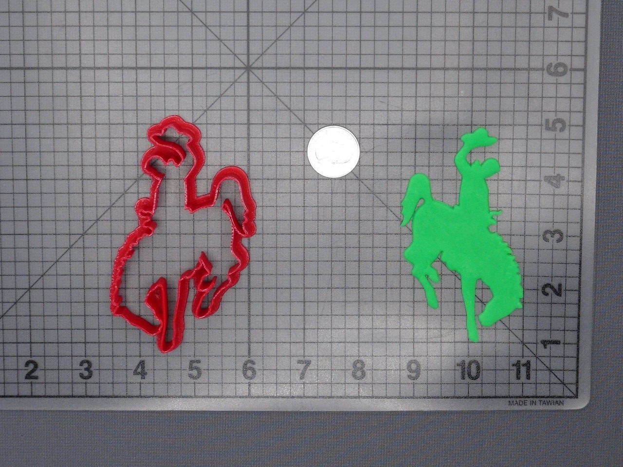 Cowboy Riding Horse 266-F242 Cookie Cutter Silhouette