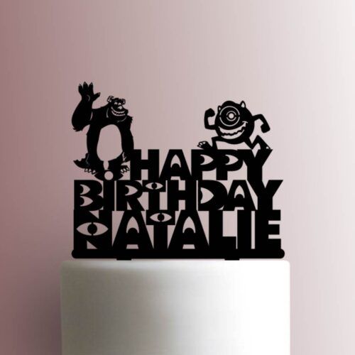 Custom Monsters Inc Happy Birthday 225-A477 Cake Topper