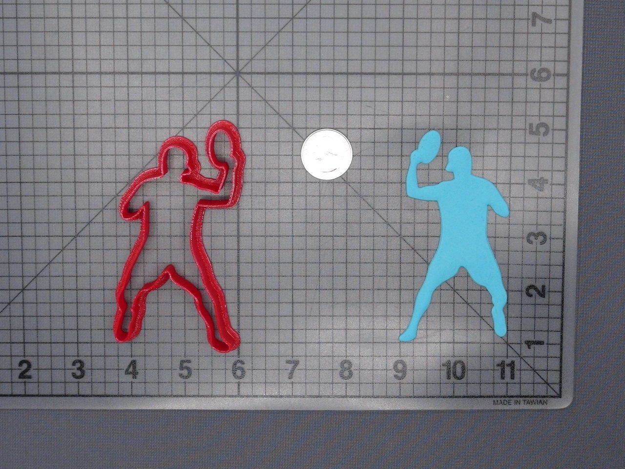 Disc Golf Frisbee Player 266-F285 Cookie Cutter Silhouette