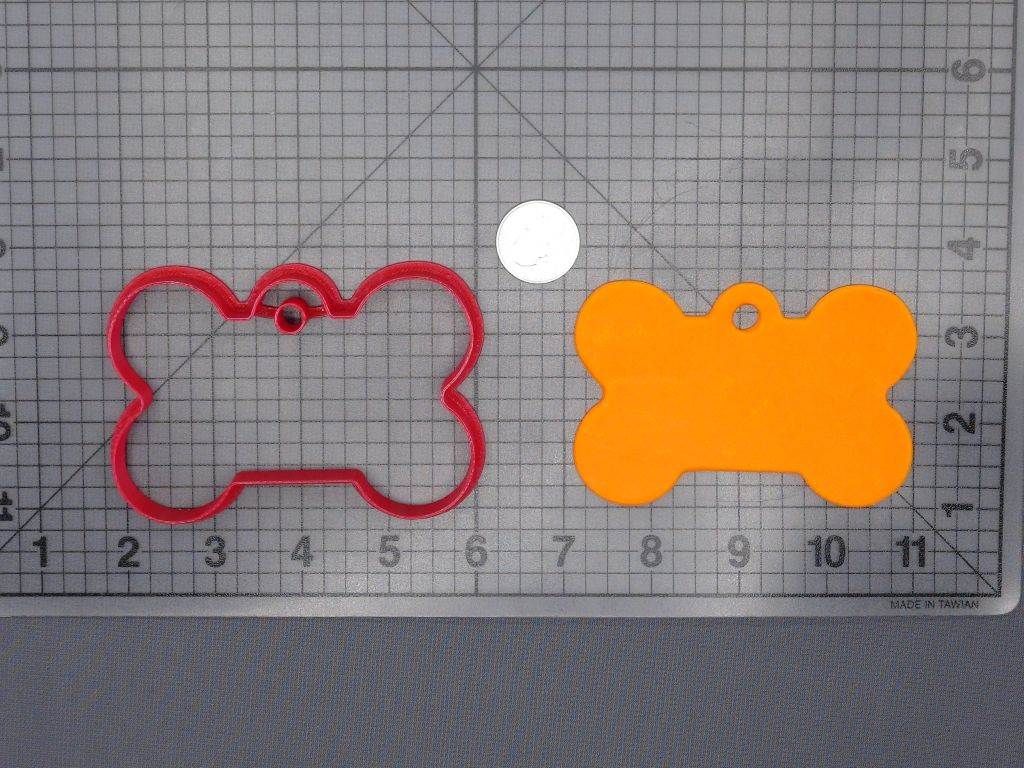 Dog Tag Bone 266-F318 Cookie Cutter