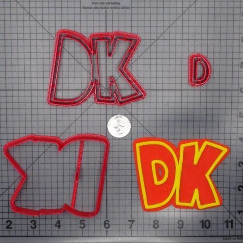 Donkey Kong DK Logo 266-F274 Cookie Cutter Set