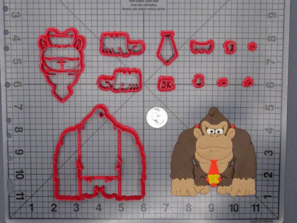 Donkey Kong Monkey Body 266-F185 Cookie Cutter Set