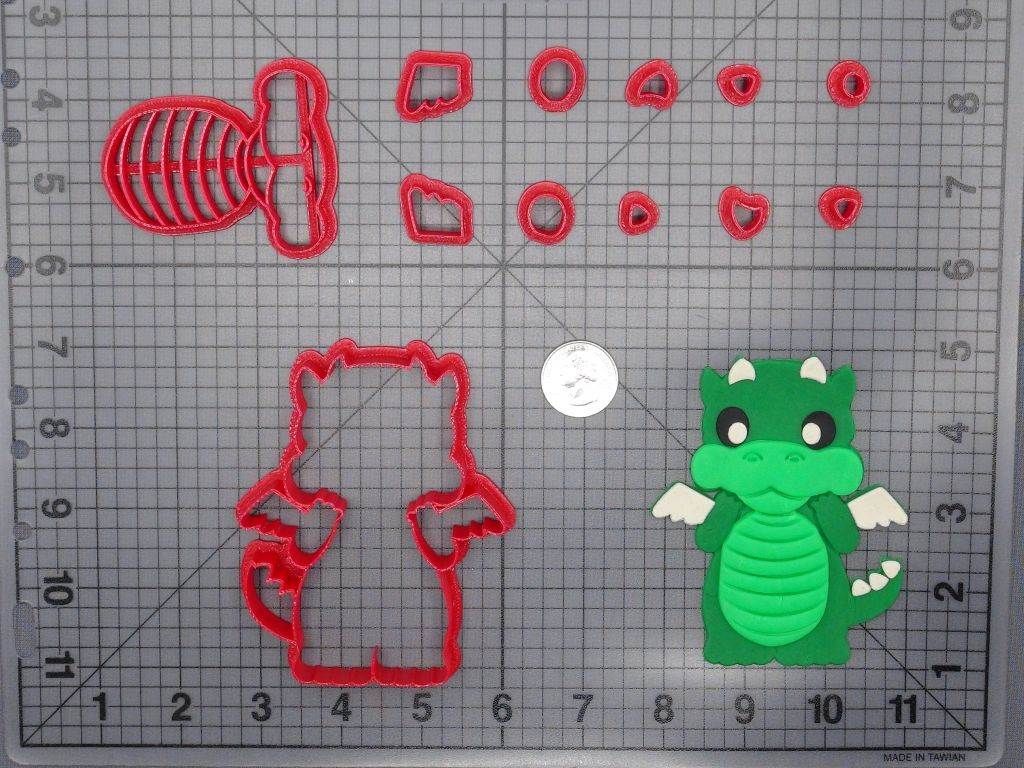 Dragon Body 266-F123 Cookie Cutter Set