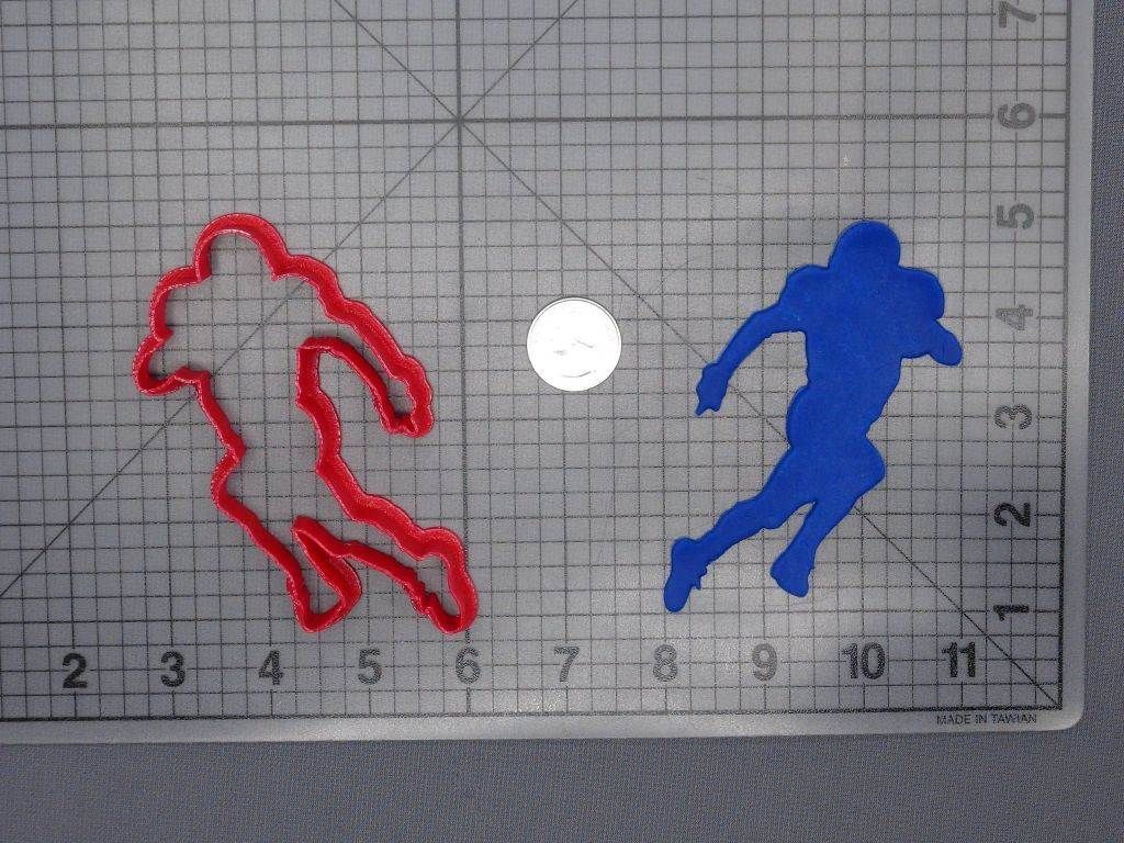 Football Player Body 266-F206 Cookie Cutter Silhouette