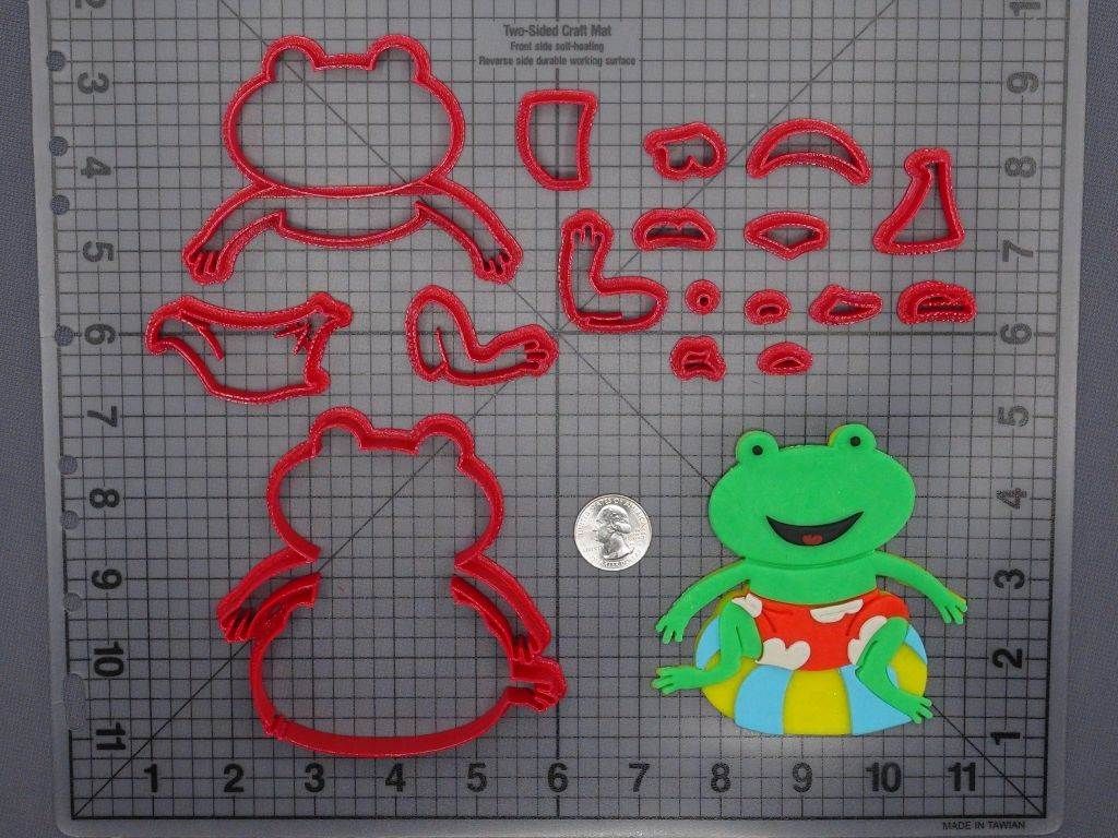Frog in Pool Float 266-F376 Cookie Cutter Set