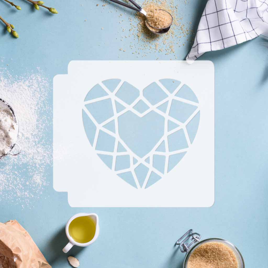 Gem Heart 783-D140 Stencil