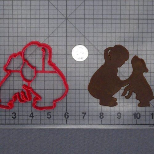 Girl and Dog 266-F422 Cookie Cutter