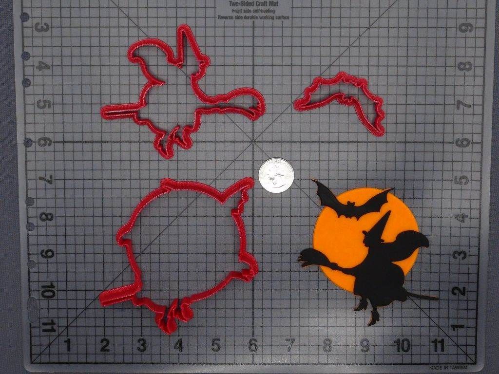 Halloween - Witch on Broom 266-F513 Cookie Cutter Set
