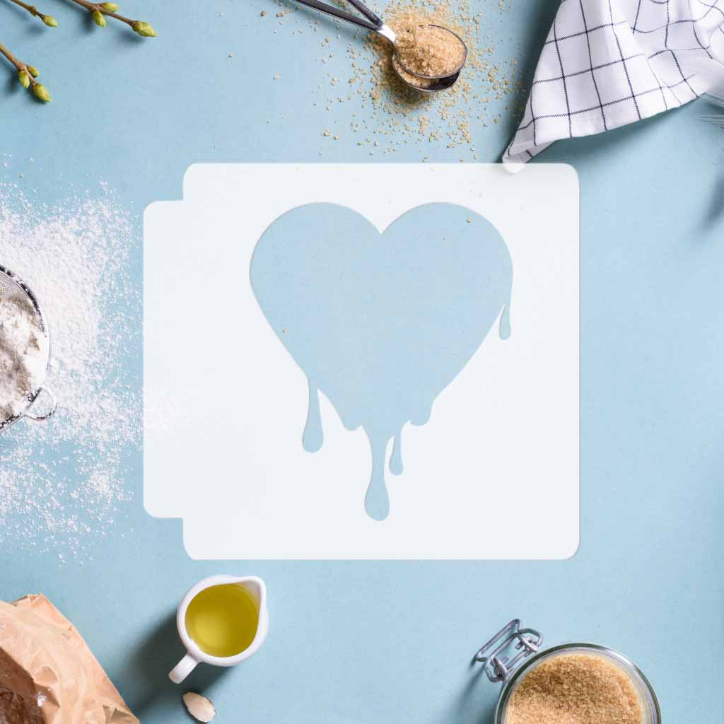 Heart with Drips 783-D163 Stencil