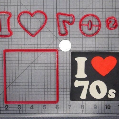 I Love the 70s 266-F014 Cookie Cutter Set
