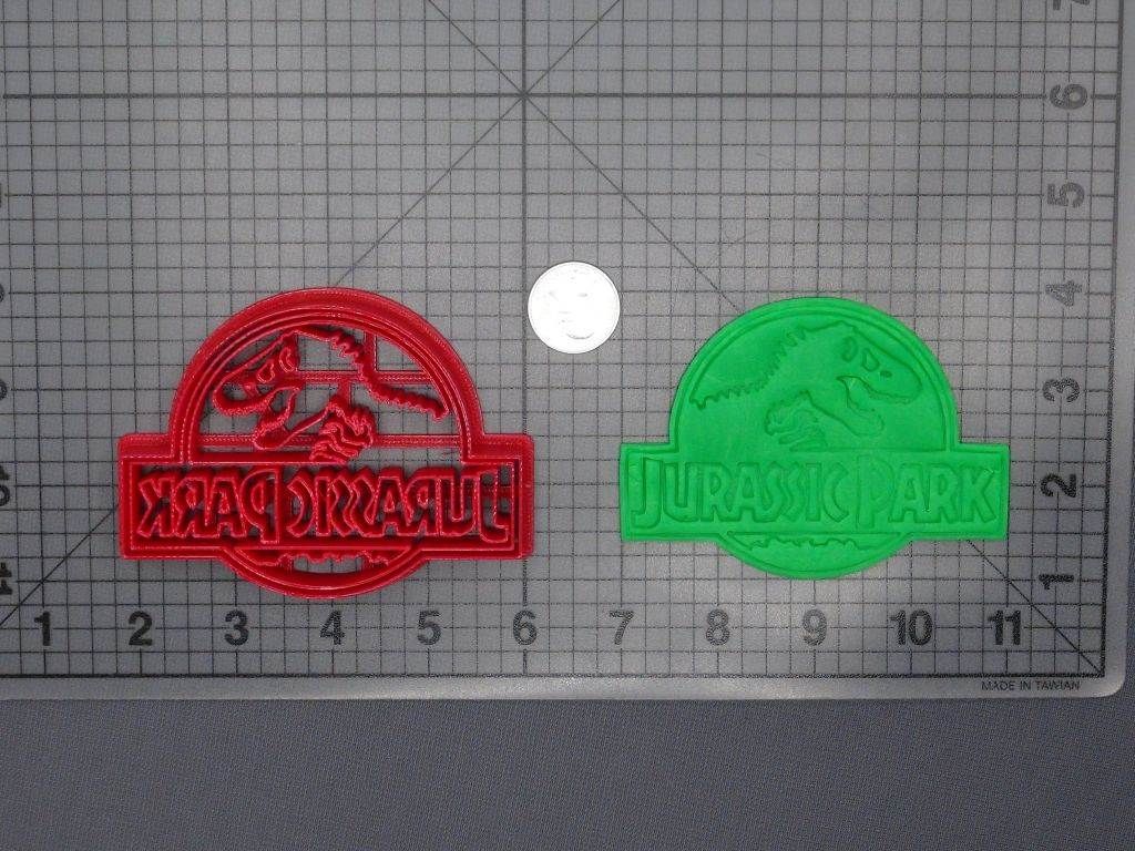 Jurassic Park Logo 266-F391 Cookie Cutter
