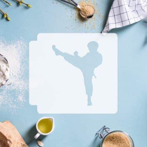 Karate Boy Body 783-D266 Stencil Silhouette