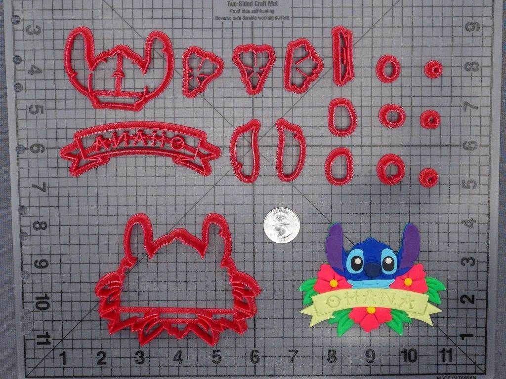 Lilo and Stitch - Stitch Head Ohana 266-F217 Cookie Cutter Set