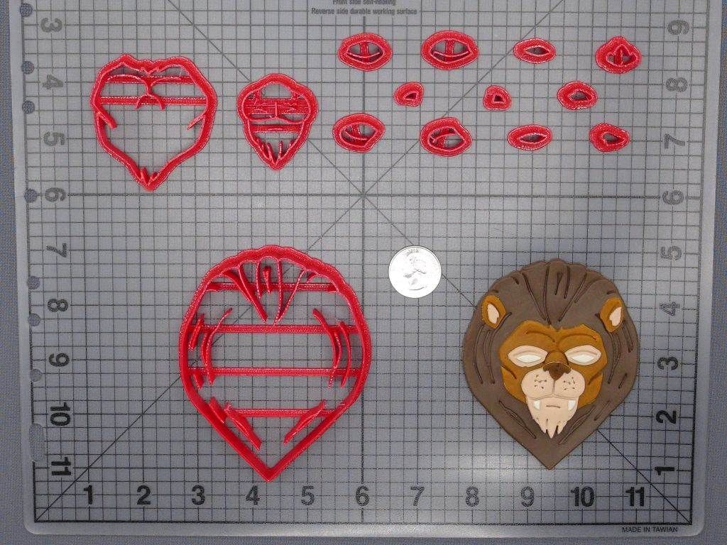 Lion Head 266-F124 Cookie Cutter Set