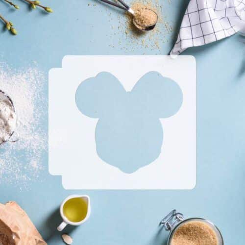 Minnie Mouse Head 783-D105 Stencil Silhouette
