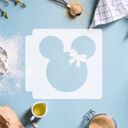 Minnie Mouse Head with Bow 783-D108 Stencil