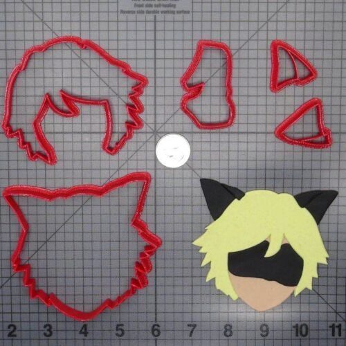 Miraculous - Cat Noir Head 266-F112 Cookie Cutter Set