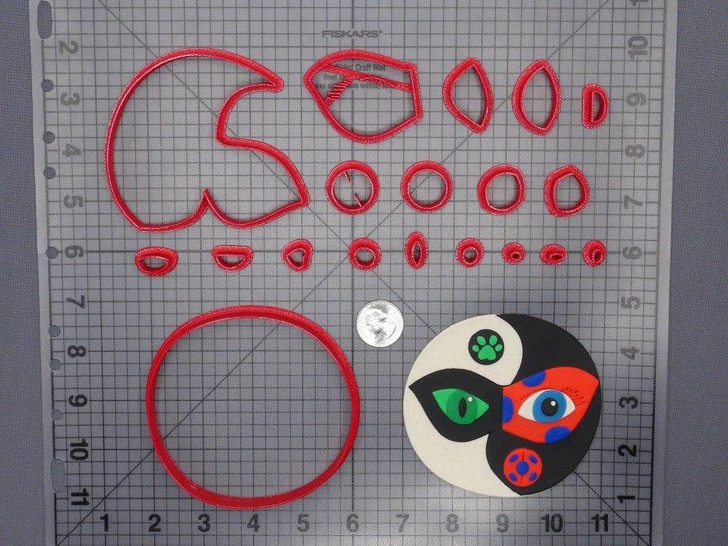 Miraculous - Yin and Yang 266-F219 Cookie Cutter Set