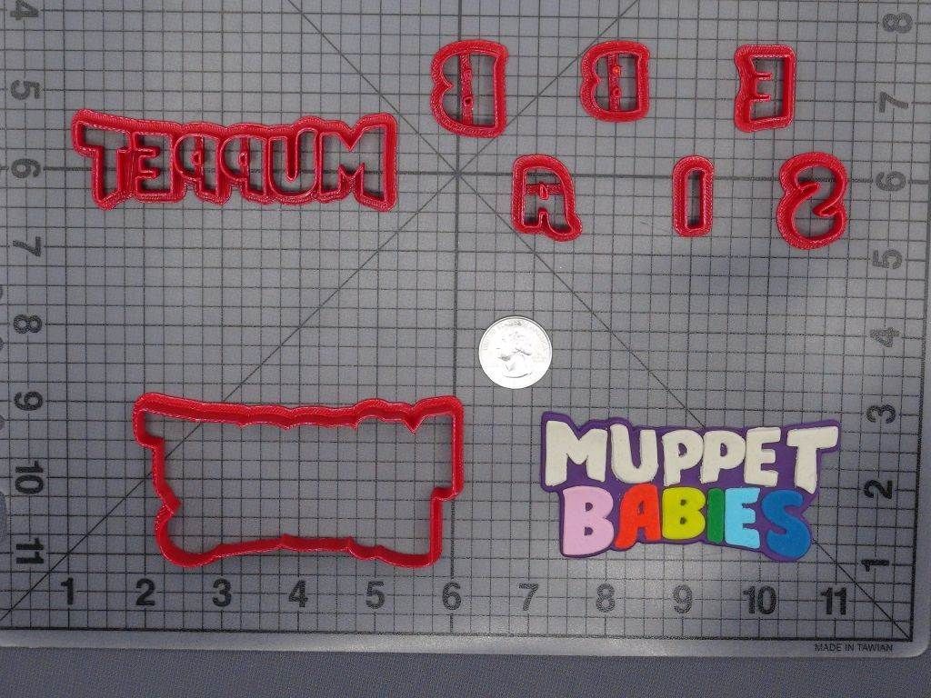 Muppet Babies Logo 266-F397 Cookie Cutter Set