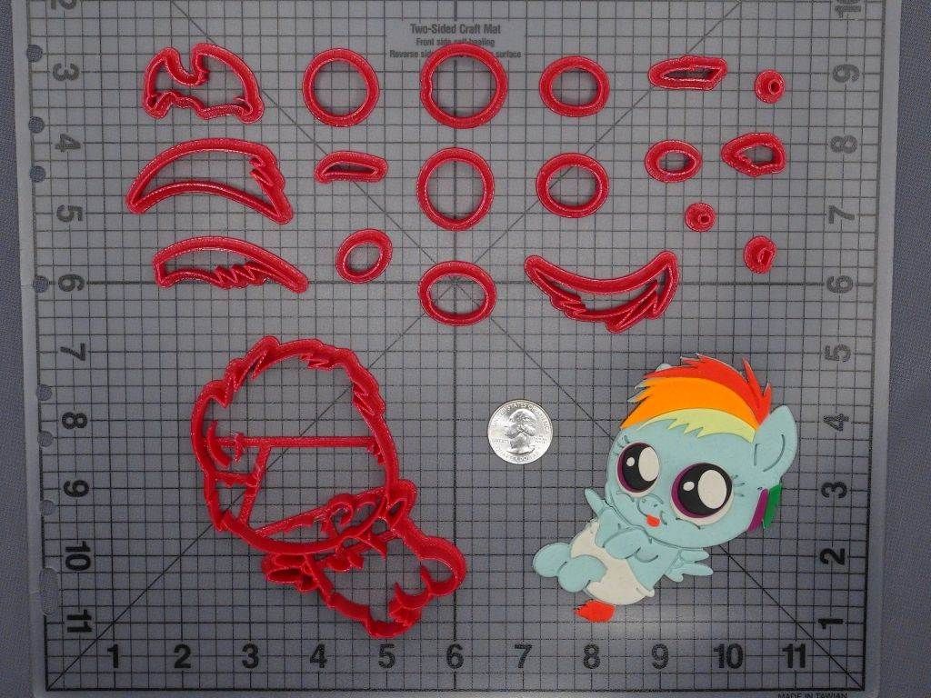 My Little Pony - Rainbow Dash Baby Body 266-F413 Cookie Cutter Set