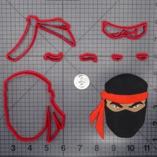 Ninja Head 266-F261 Cookie Cutter Set