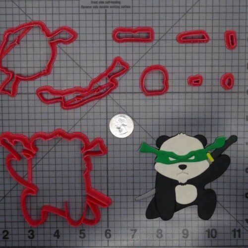 Ninja Panda Body 266-F345 Cookie Cutter Set