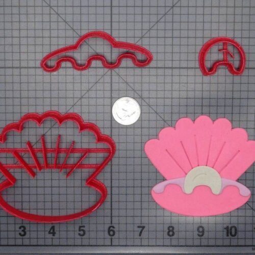 Oyster with Pearl 266-F374 Cookie Cutter Set