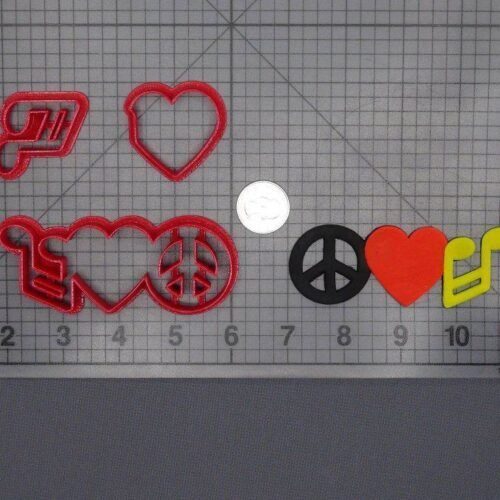 Peace Love Music 266-F346 Cookie Cutter Set