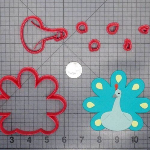 Peacock Bird 266-E932 Cookie Cutter Set