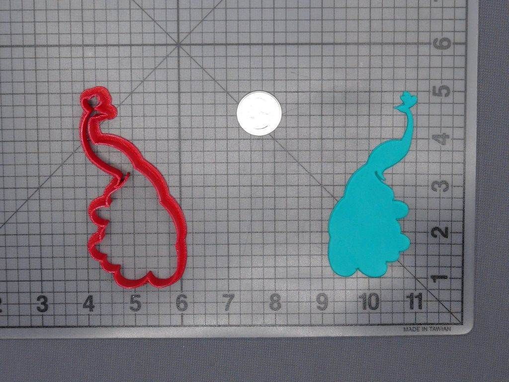 Peacock Bird Body 266-F104 Cookie Cutter Silhouette