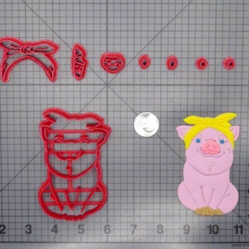 Pig with Bandana Body 266-F167 Cookie Cuter Set