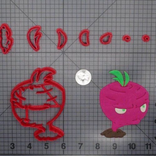 Plants vs Zombies - Beet 266-F364 Cookie Cutter Set