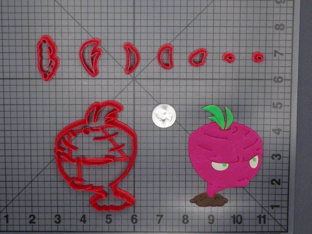 Plants vs Zombies - Beet 266-F364 Cookie Cutter Set