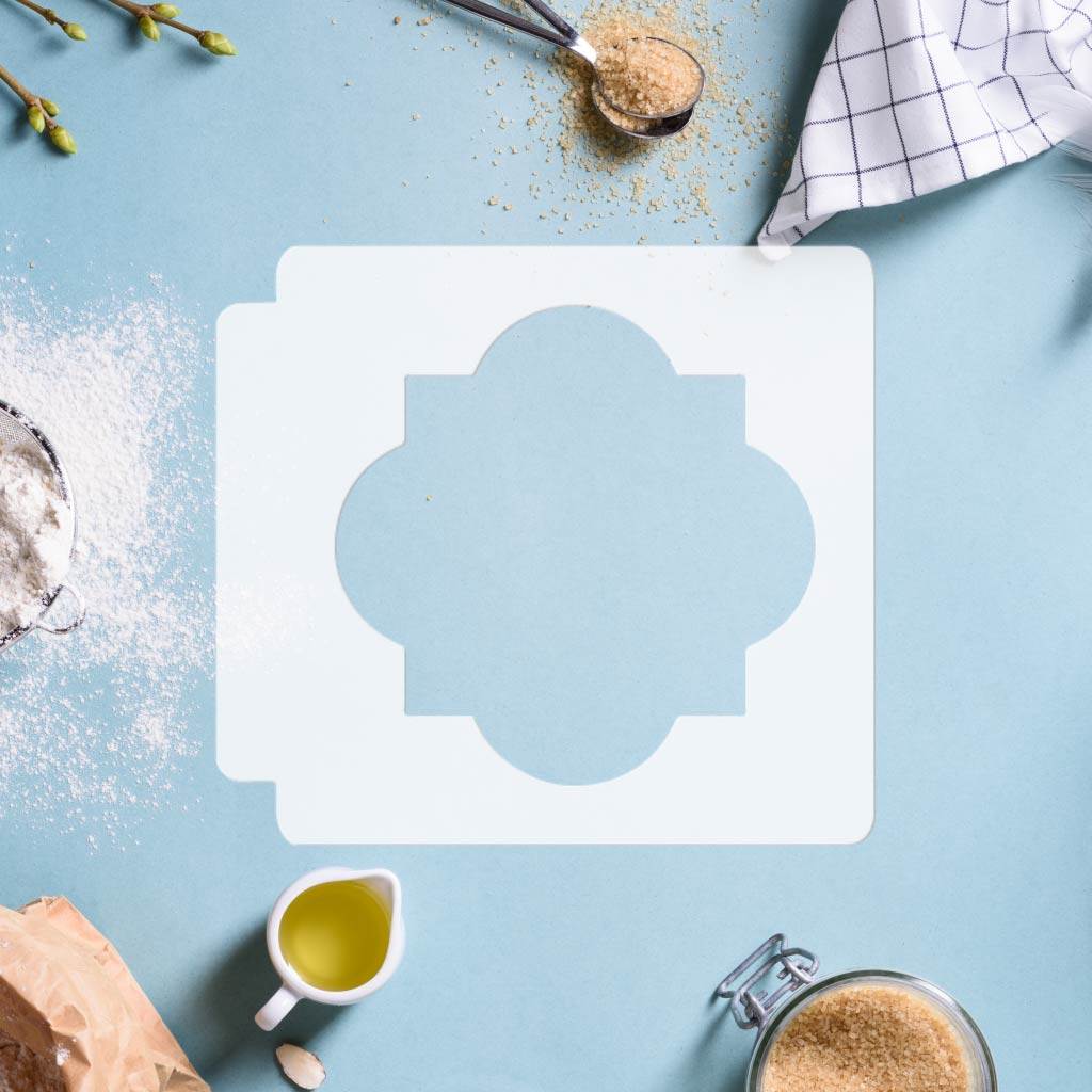 Quatrefoil Shape 783-D624 Stencil Silhouette