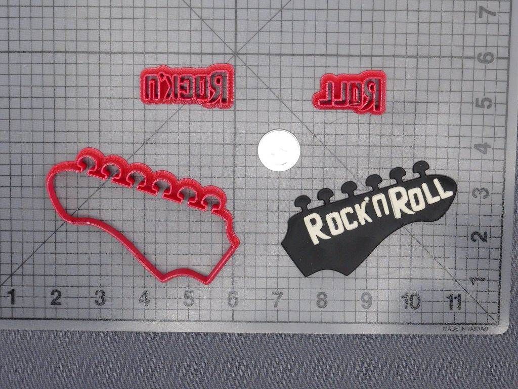Rock N Roll Guitar Head 266-E972 Cookie Cutter Set